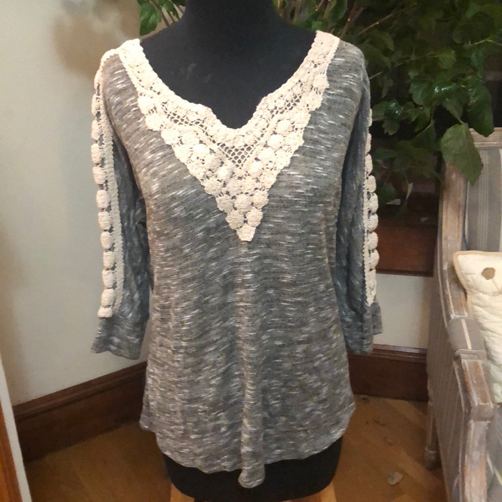 Gray Corvia Long Sleeved Blouse